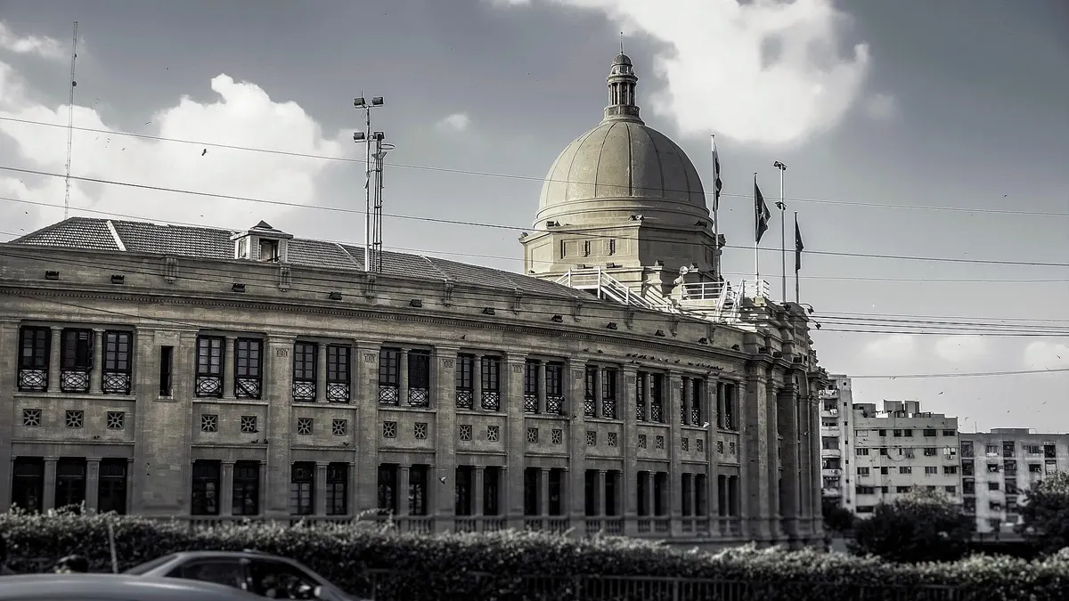 The Karachi Port Trust building in Karachi